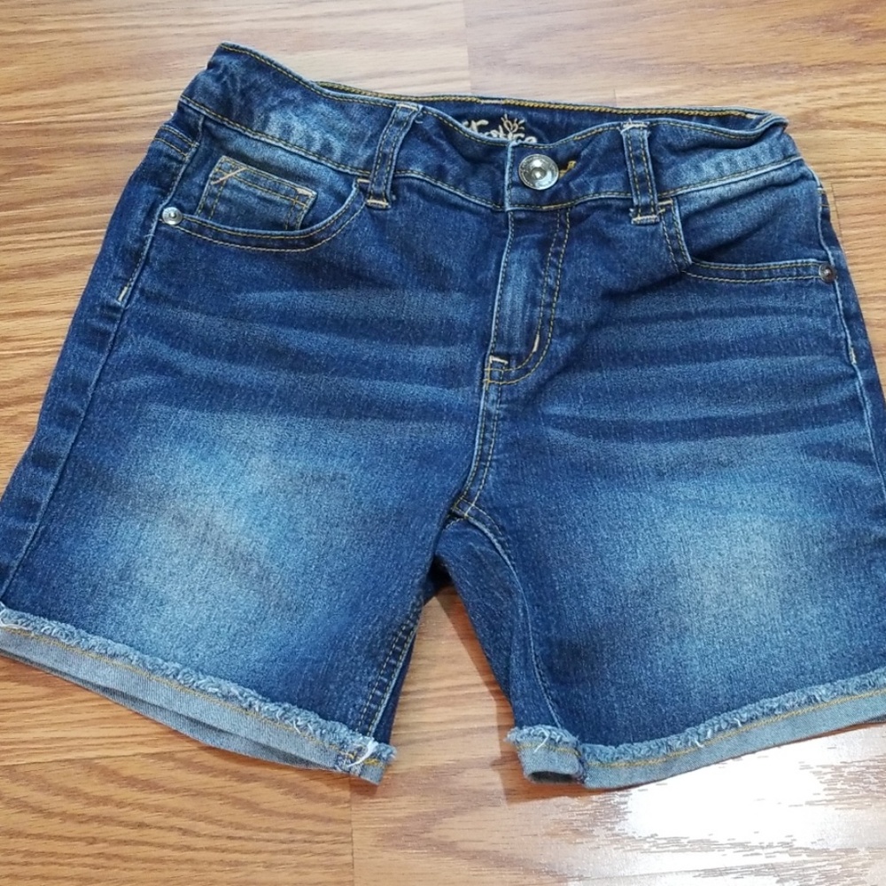 Justice girls size 12 denim jean shorts